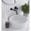 Surface Mounted Ceramic Round White Basin 400x400x125mm