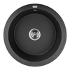 Lavé Granite Composite Black Prep Bowl 350x350x220mm - Waste incl