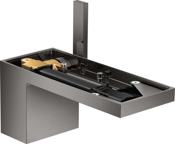 Myedition Basin Mixer 70 W/O Plate Polished Black Chrome