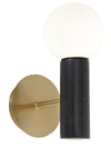 1xG9 LED 5W Black Marble Wall Light