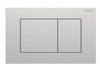 Sigma40 Actuator Plate for Dual Flush, Square - Brushed Chrome
