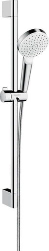 Hansgrohe Crometta Shower Set 100 1Jet Ecosmart 9 L/Min With Shower Bar 65 Cm White/Chrome