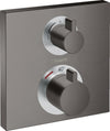 Hansgrohe Ecostat Square Thermostat For Concealed Installation For 2 Functions Brushed Black Chrome
