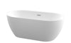 Lave Nantes Free Standing Bath One Piece 1440x750x585mm - White