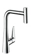 Hansgrohe Talis Select M51 Single Lever Kitchen Mixer 300, Pull-Out Spout, 1Jet Chrome
