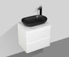 Santorini 600 Black BasinSingle Draw Vanity Set