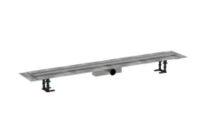 Hansgrohe Raindrain Compact Complete Set Shower Drain 1200 For Standard Installation Brushed Stainle