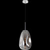 1xE27 Morpheus Oval Glass Pend Chrome