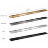 Reversible Waterfall Shower Channel 600mm - Matt Black