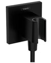 Hansgrohe Fixfit E Wall Outlet With Shower Holder Matt Black