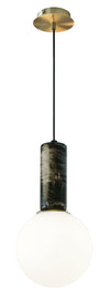 1xG9 LED 5W Black Marble Pendant