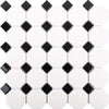 White/Black Octagonal (56x56) 295x295 (11.5 Sheet / m²)