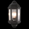 1xE27 Half Lantern IP44 Polypropylene BL