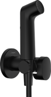 EcoSmart+ S Bidette Hand Shower 1jet for Mixed Water with Shower Holder and Shower Hose 125cm Black