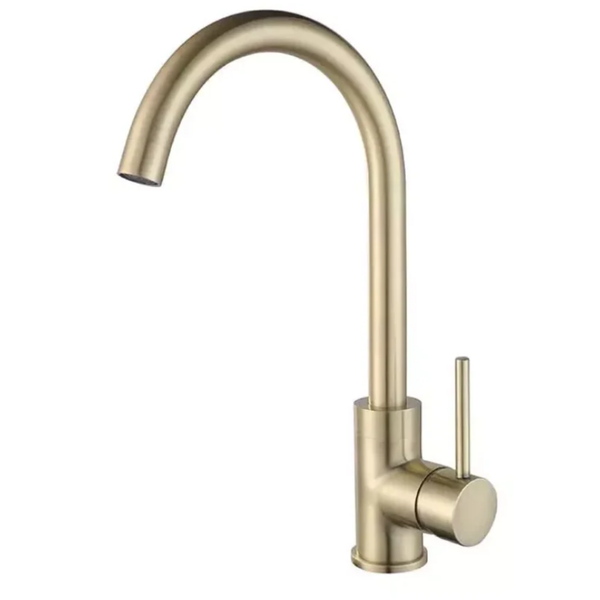 Bijiou Stylet Gold Sink Mixer Deck Type