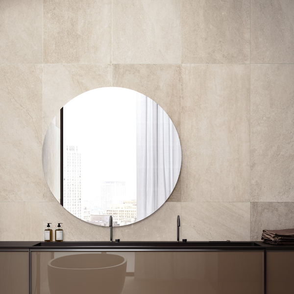 Blended Beige A/SLIP Textured Beige Rectified UGL Porcelain Full Body