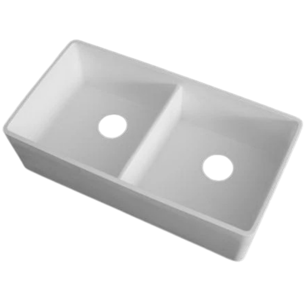 Butler Double Sink Butler White Gloss Interior