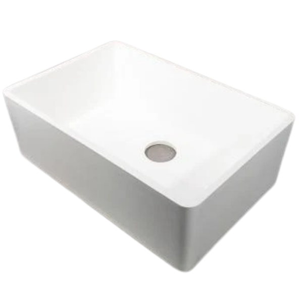 Butler Single Sink Butler White Gloss Interior