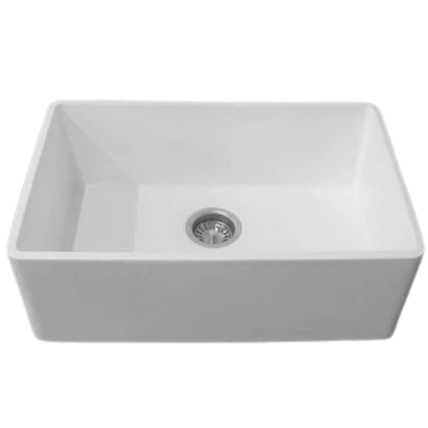 Butler Single Sink Butler White Gloss Interior