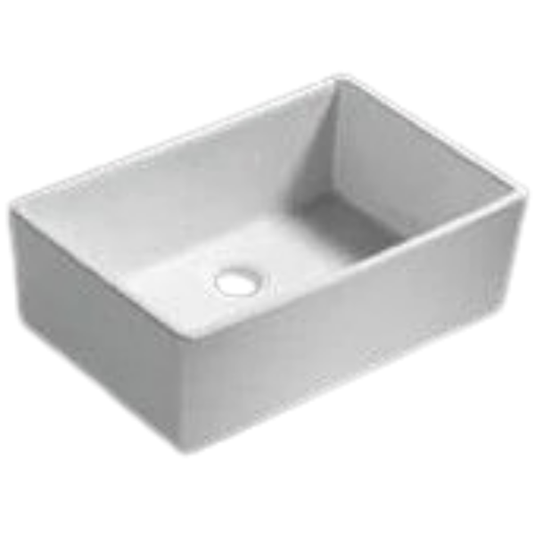 Butler Single Sink Butler White Gloss Interior
