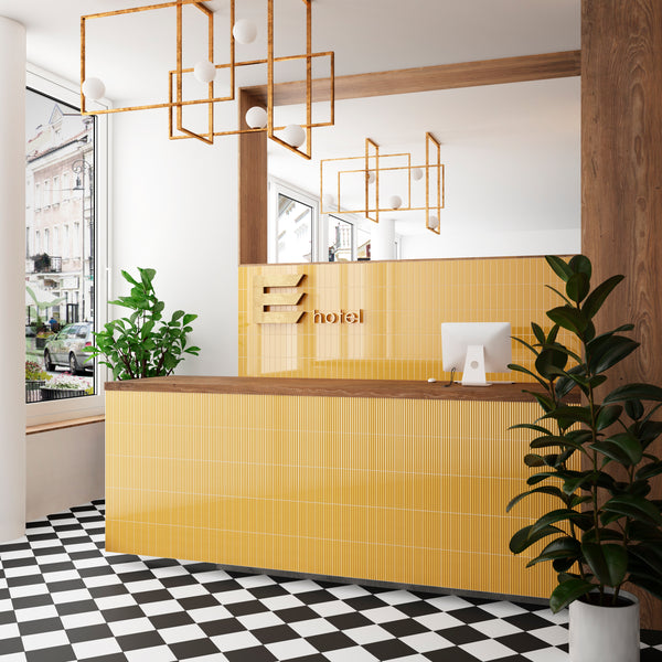 Costa Nova Yellow 50X200X9mm Gloss Ceramic (0.5Sqm/Box)