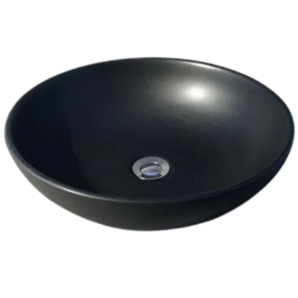 Deco Round Countertop Basin Round Black