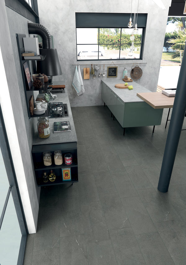 Dolomiti Basalto Smooth Graphite Rectified USL Porccelain 597x1197x10mm (1,44sqm2/box)