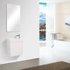 Enzo 540 White Single Drawer Vanity Set