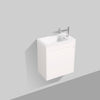 Enzo 540 White Single Drawer Vanity Set