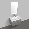 Enzo 800 Concrete Double Drawer Vanity Set