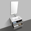 Enzo 800 Concrete Double Drawer Vanity Set
