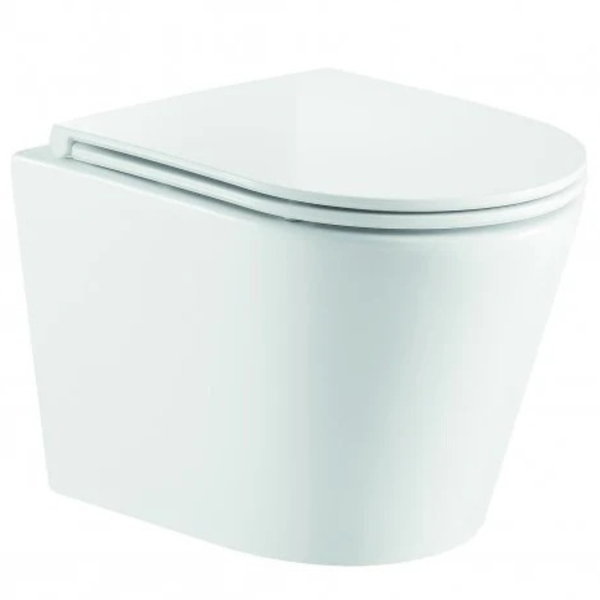 Evora Wall-Hung Rimless Pan With Soft-Close Seat