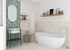 Flora Marble Bone Rectified GL Porcelain 600x600x7.4mm (1.44sqm2/box)