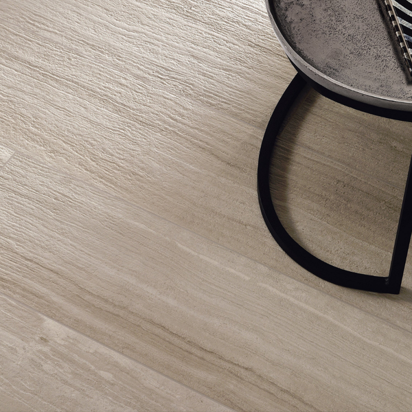 Flow Greige Textured Full Body Porcelain 