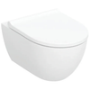Geberit Acanto wall-hung WC set, washdown, shrouded, TurboFlush, with WC seat