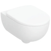 Geberit Selnova Premium wall-hung WC set, washdown, shrouded, rimfree with WC seat
