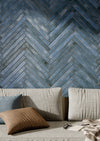 Graffiti Blue 48x450x9.5mm Porcelain Matt Tiles (0.69sqm/box)
