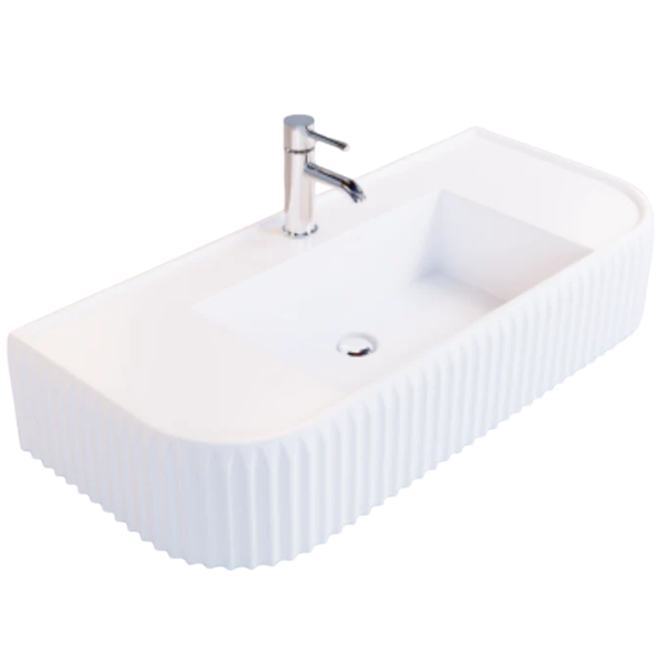 Greco Countertop Basin Matt White