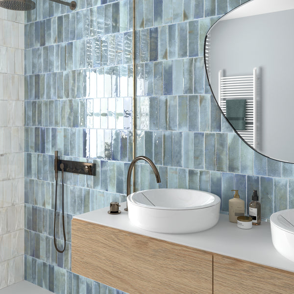 Hanoi Subway Sky Blue 65x200x9mm Ceramic Gloss (0.50sqm/box)