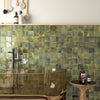 Hanoi Cuadrado Wild Olive 100x100x9mm Ceramic Gloss Tiles (0.60sqm/box)