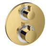 Hansgrohe Ecostat S Thermostat For Concealed Installation For 2 Functions Polished Gold Optic