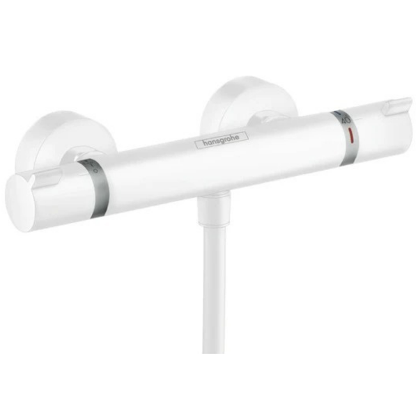 Hansgrohe Ecostat Shower Thermostat Comfort For Exposed Installation Matt White Regular price