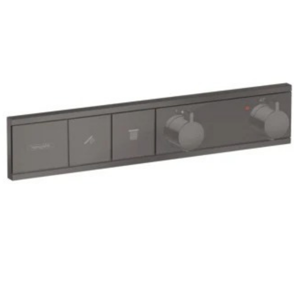 Hansgrohe Rainselect Thermostat For Concealed Installation For 2 Functions Brushed Black Chrome