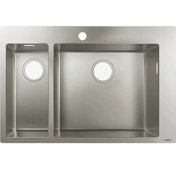 Hansgrohe S71 S711-F655 Built-In Sink 180/450 Stainless Steel