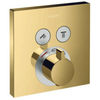 Hansgrohe Showerselect Thermostat For Concealed Installation For 2 Functions Polished Gold Optic