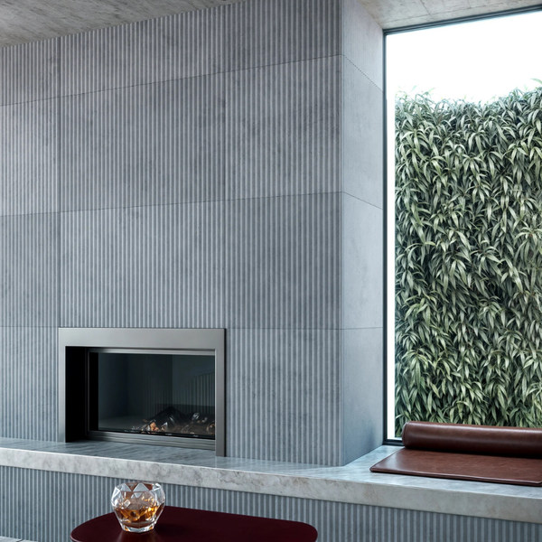 Iconic Striato Azul Matt Porcelain