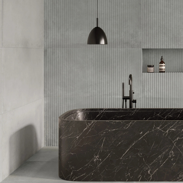 Iconic Striato Gris Matt Porcelain 