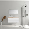 Lazio 1200 White Double Draw Vanity Set