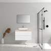 Lazio 900 White Double Draw Vanity Set