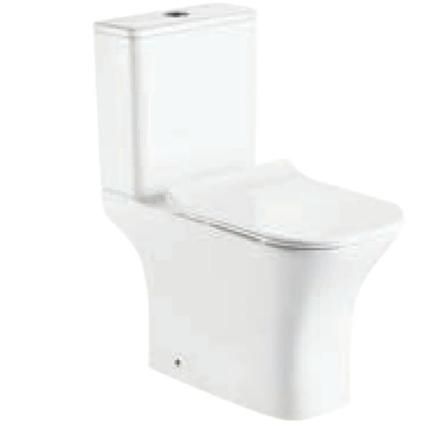Lave‛ Adelene Rimless Closed Couple Suite Toilet